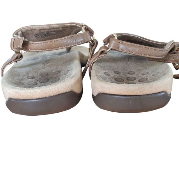 Vionic Kirra Leather Sandal Brown Size 8 Tan Comfort Shoes - Picture 11 of 15